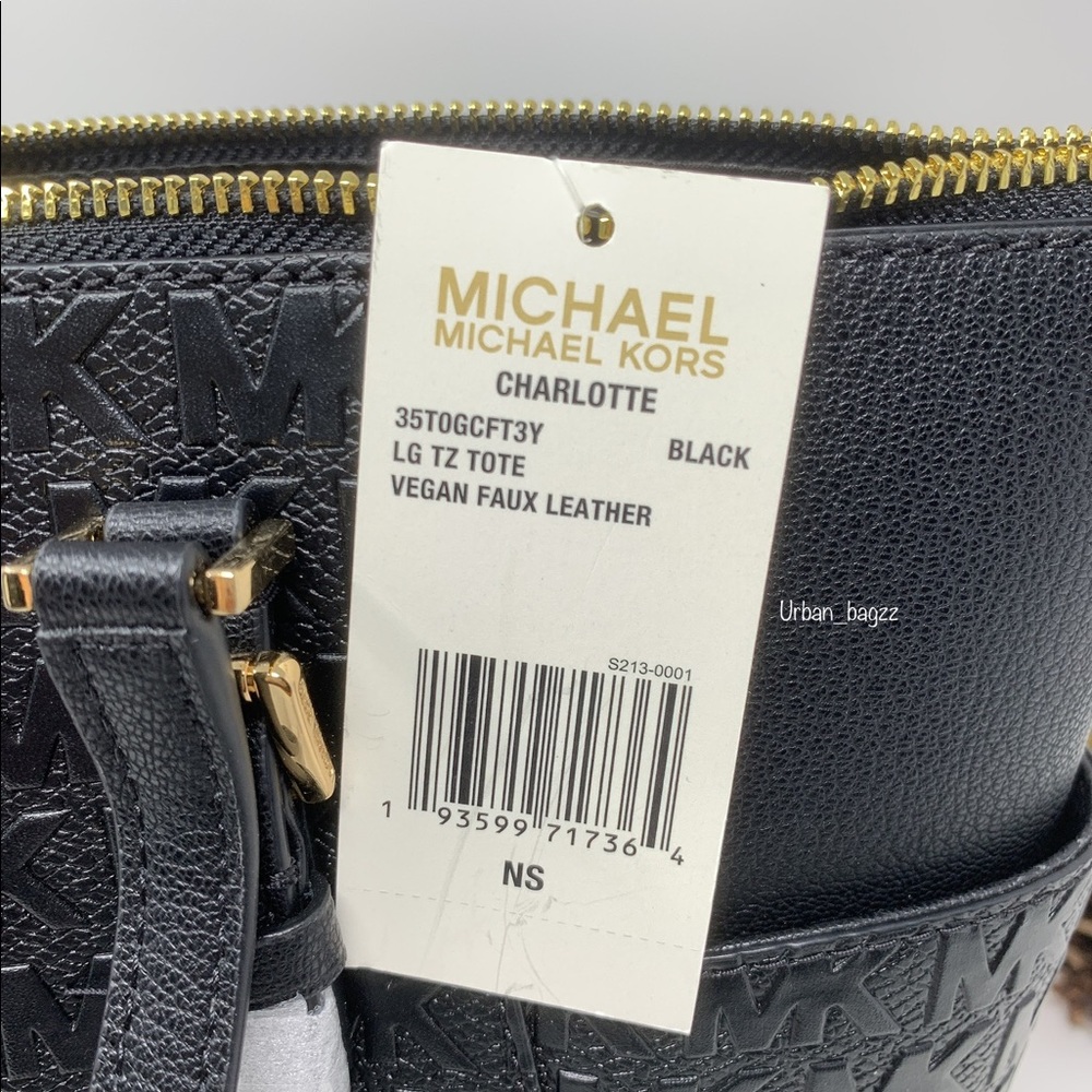 Michael Kors Charlotte Large Top Zip Tote - Picture 7 of 8
